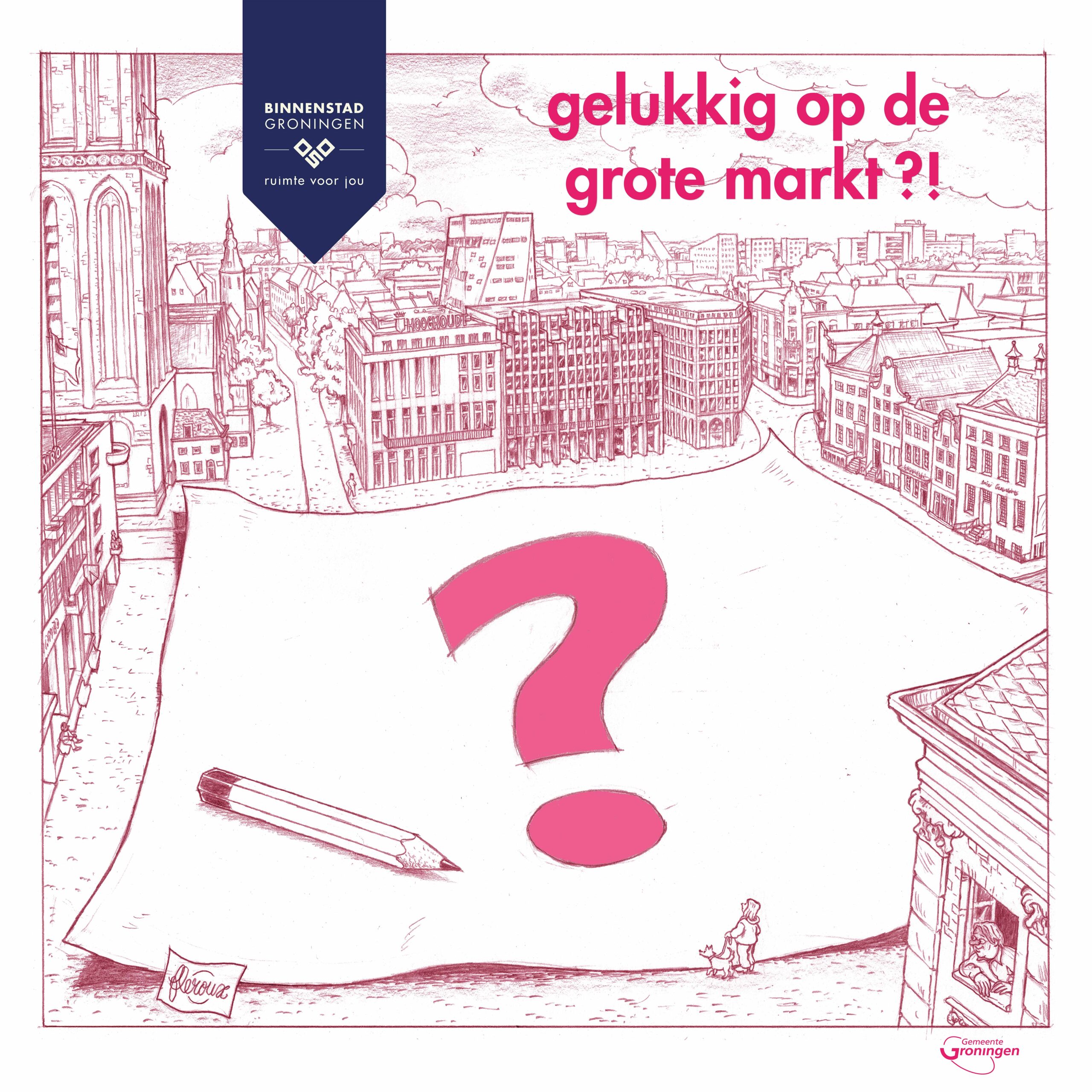 Groningen wil discussie over Grote Markt