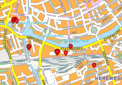 Opnieuw brand rondom Hoofdstation; auto in Davidstraat in vlammen op