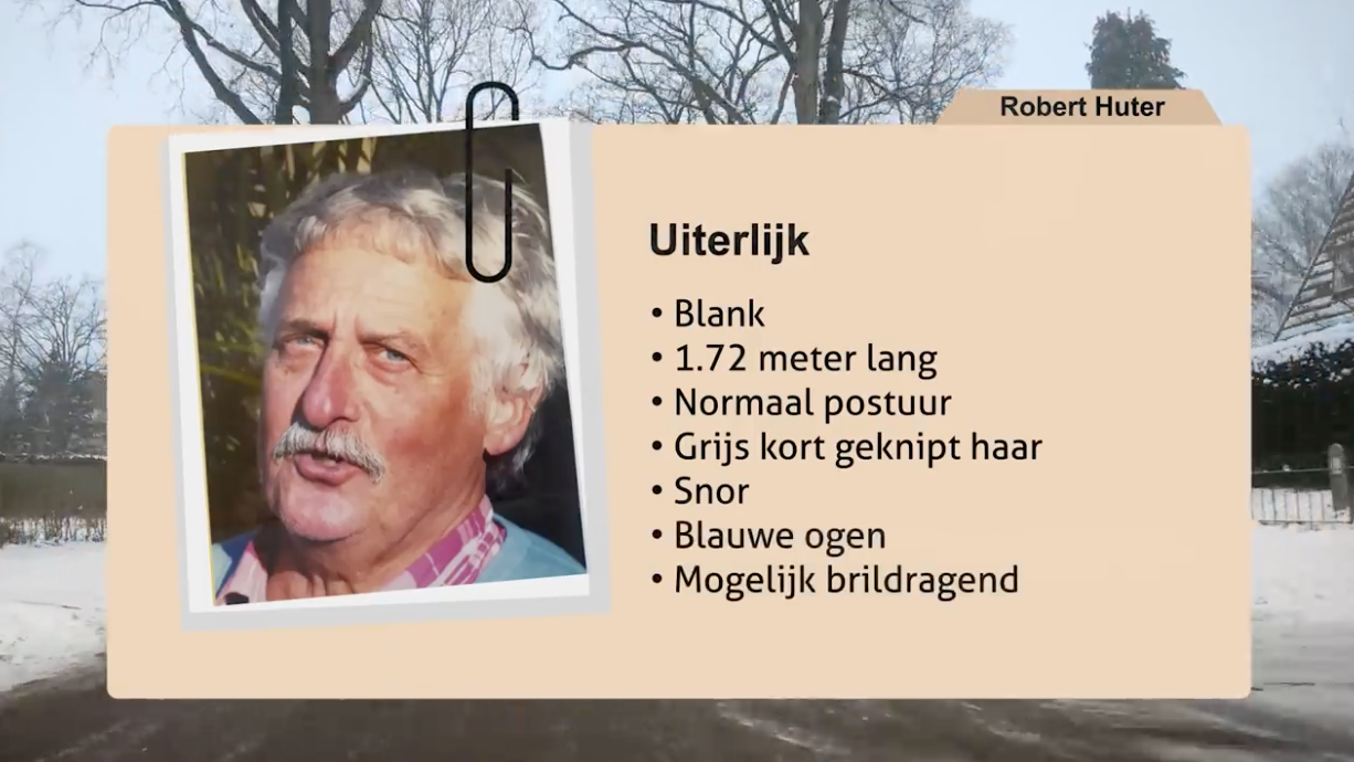 Reconstructie leidt tot grote zoektocht naar vermiste Robert Huter