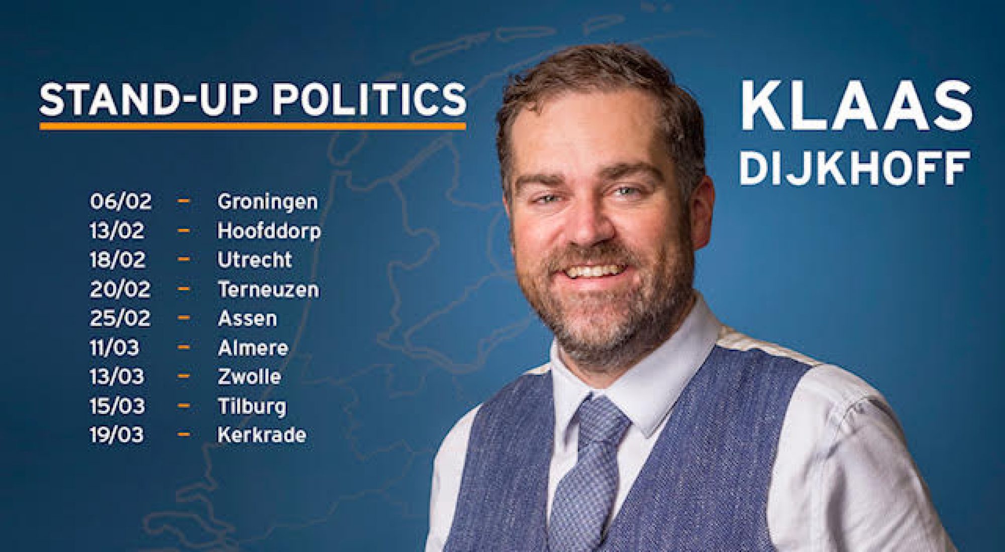 Klaas Dijkhoff komt woensdag als cabaretier naar Groningen