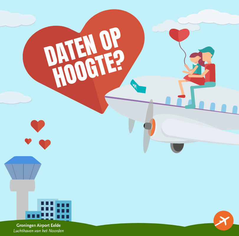 Groningen Airport Eelde zoekt singles voor date in vliegtuig