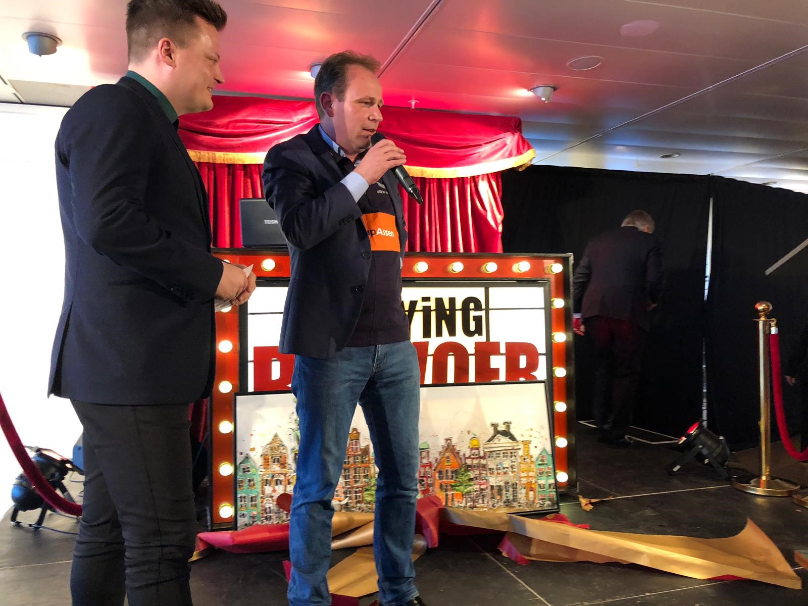 Joost van Keulen houdt zijn dankwoord.