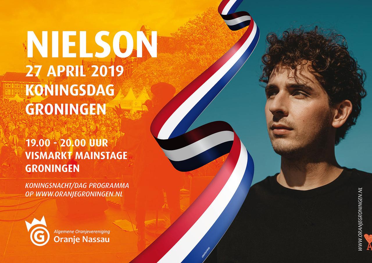Nielson headliner tijdens Koningsdag op Vismarkt