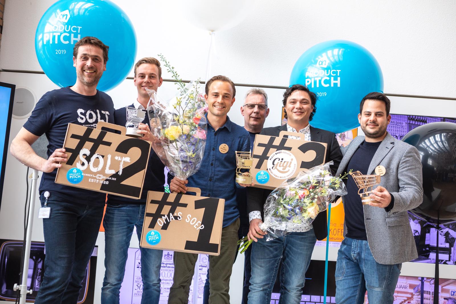 Oma's Soep uit Groningen en Solt uit Zoutkamp winnen AH Product Pitch 2019