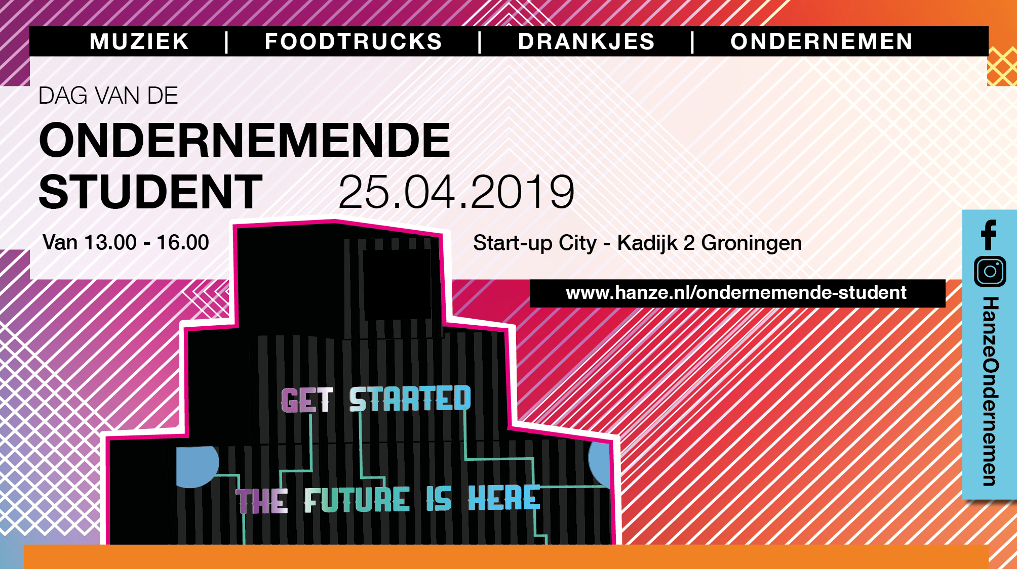 Dag van de Ondernemende Student morgen in Start-up City op Campus Groningen