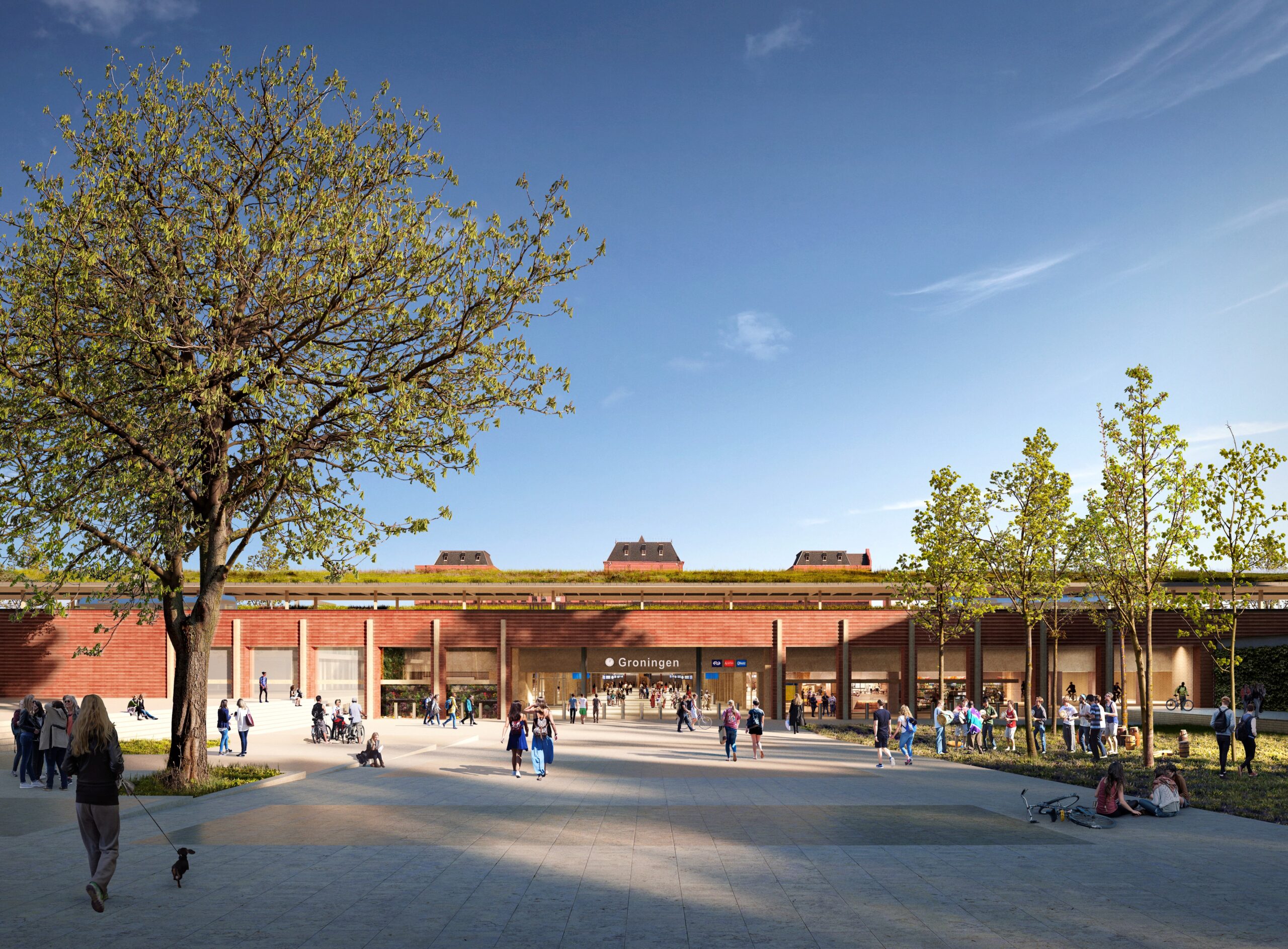 De toekomstige zuidkant van het Station bij de Rivierenbuurt