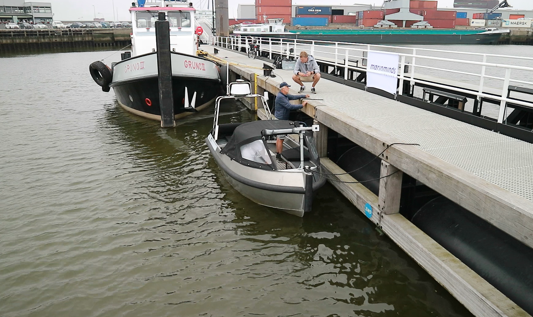 Voor het eerst autonoom varend schip getest in de provincie Groningen