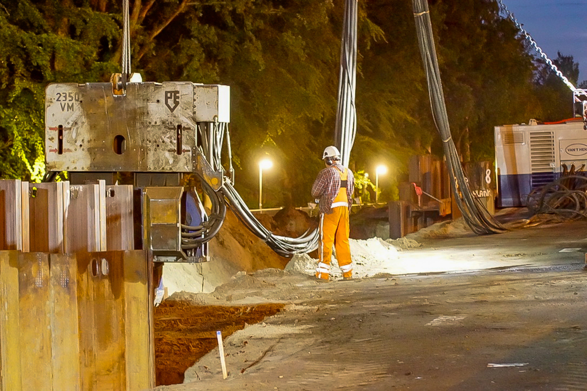 Omwonenden beginnen te wennen aan intrillen damwanden