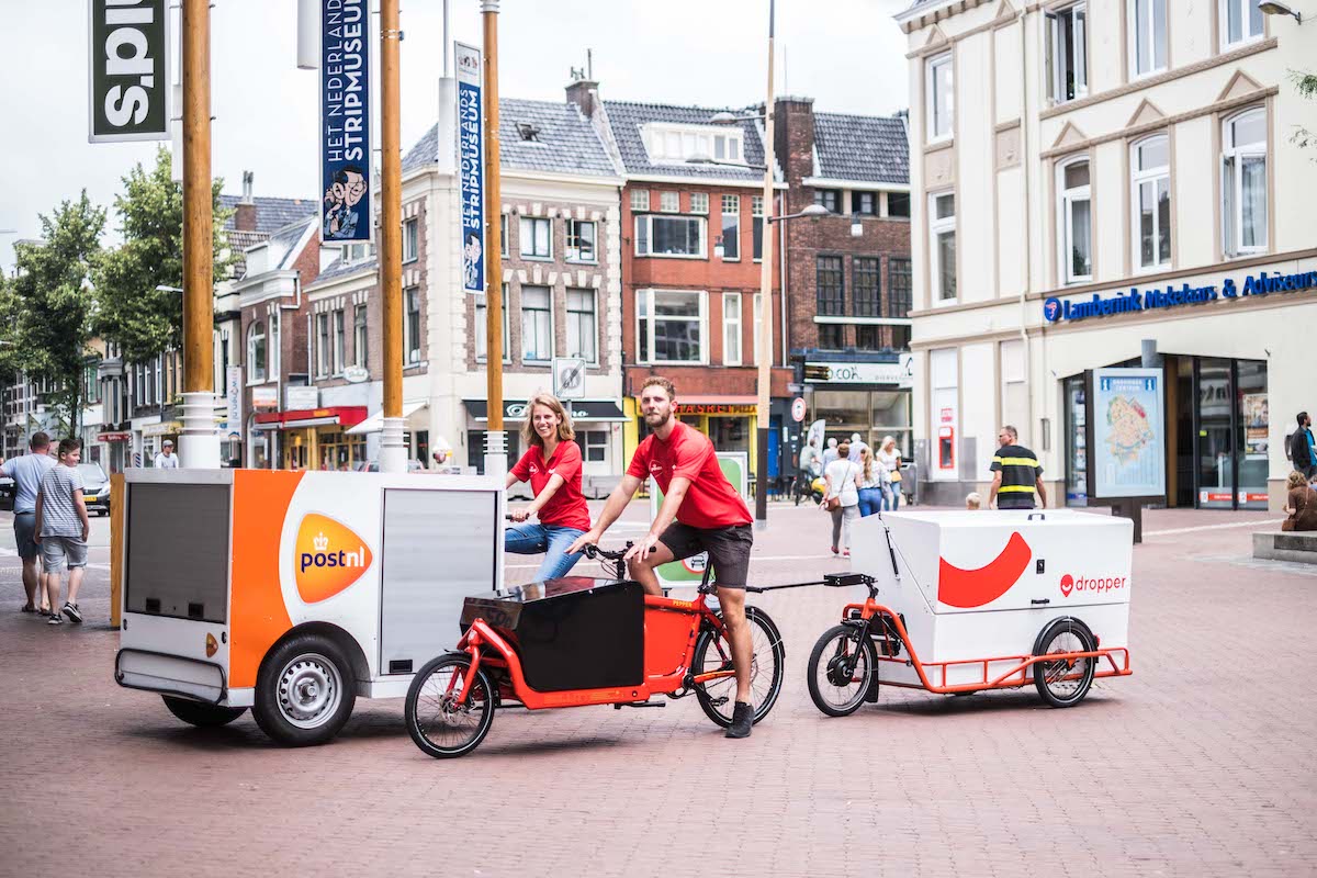 Dropper en PostNL gaan zich nog meer richten op emissievrije pakketbezorging