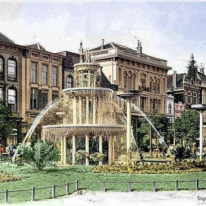 Oude fontein uit 1914 bron van inspiratie voor het huidige Groningen?