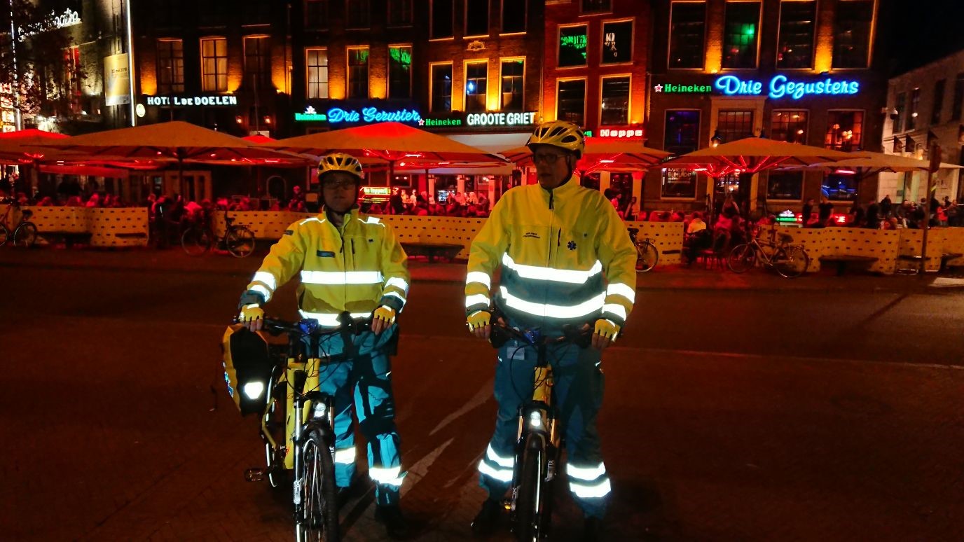 Ambulancezorg Groningen zet fietsambulances in tijdens KEI-week