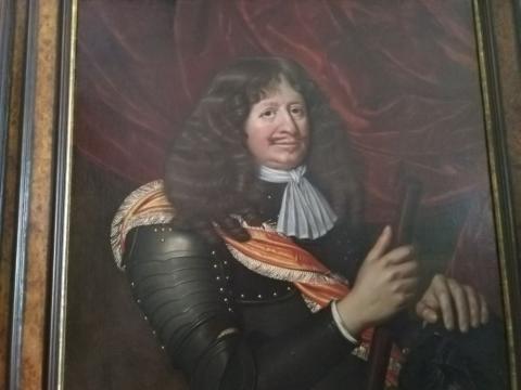 Schilderij van verdediger van Groningen, Carl Rabenhaupt, eenmalig tentoongesteld  in Stadhuis