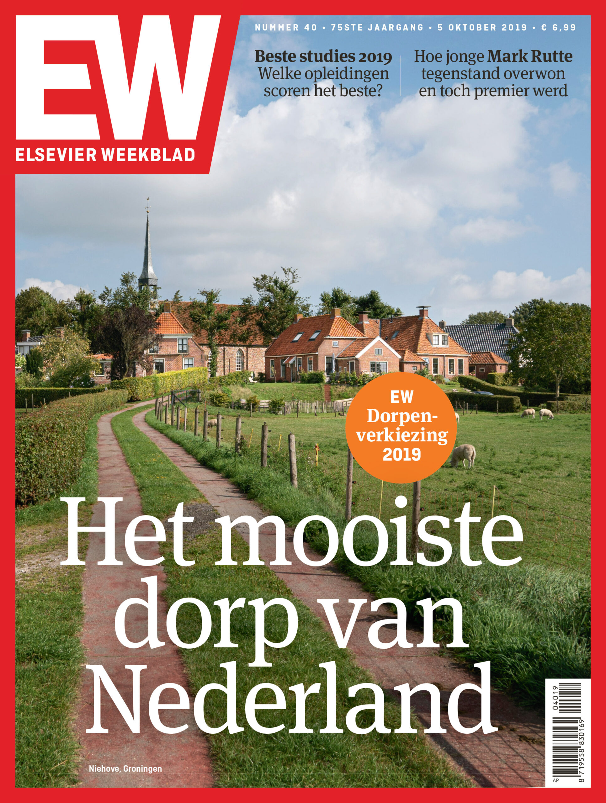 De omslag van het blad met de winnaar