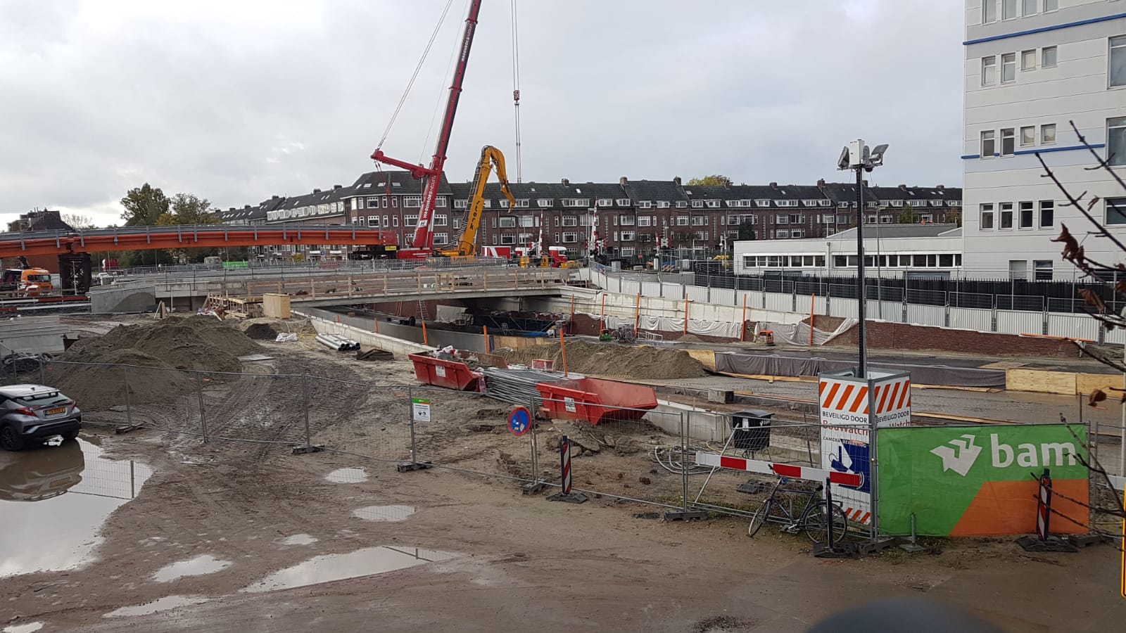 Baileybrug bij Paterswoldseweg wordt zondag afgebroken