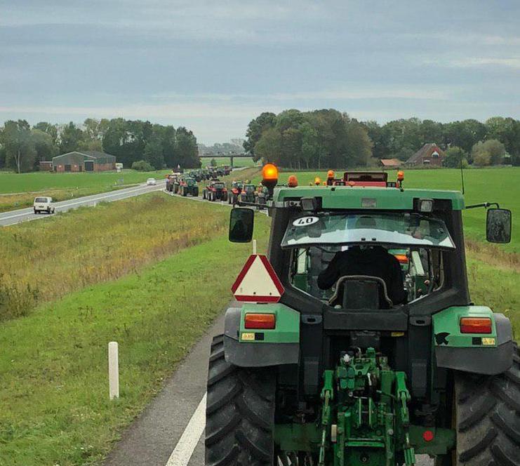Boeren gaan maandagmiddag protesteren: tractors langs opritten  