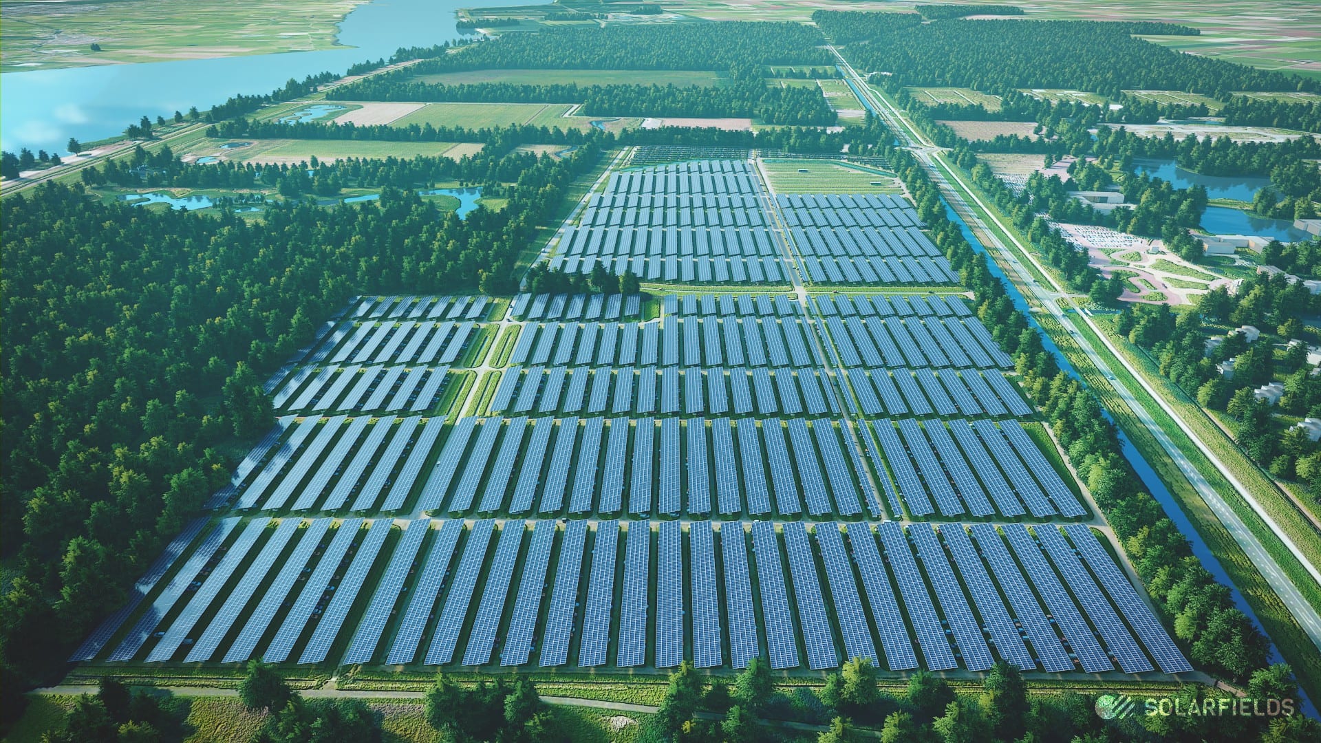 Impressie via Solarfields