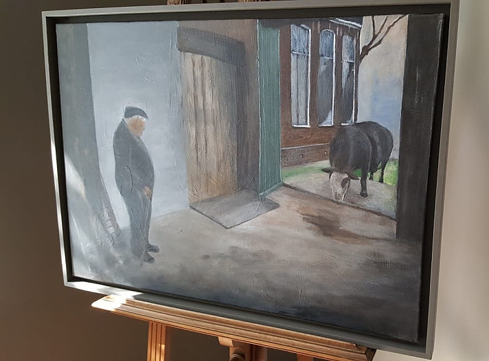 Schilderij Thies Dijkhuis levert 1525 euro op voor Hunzezone