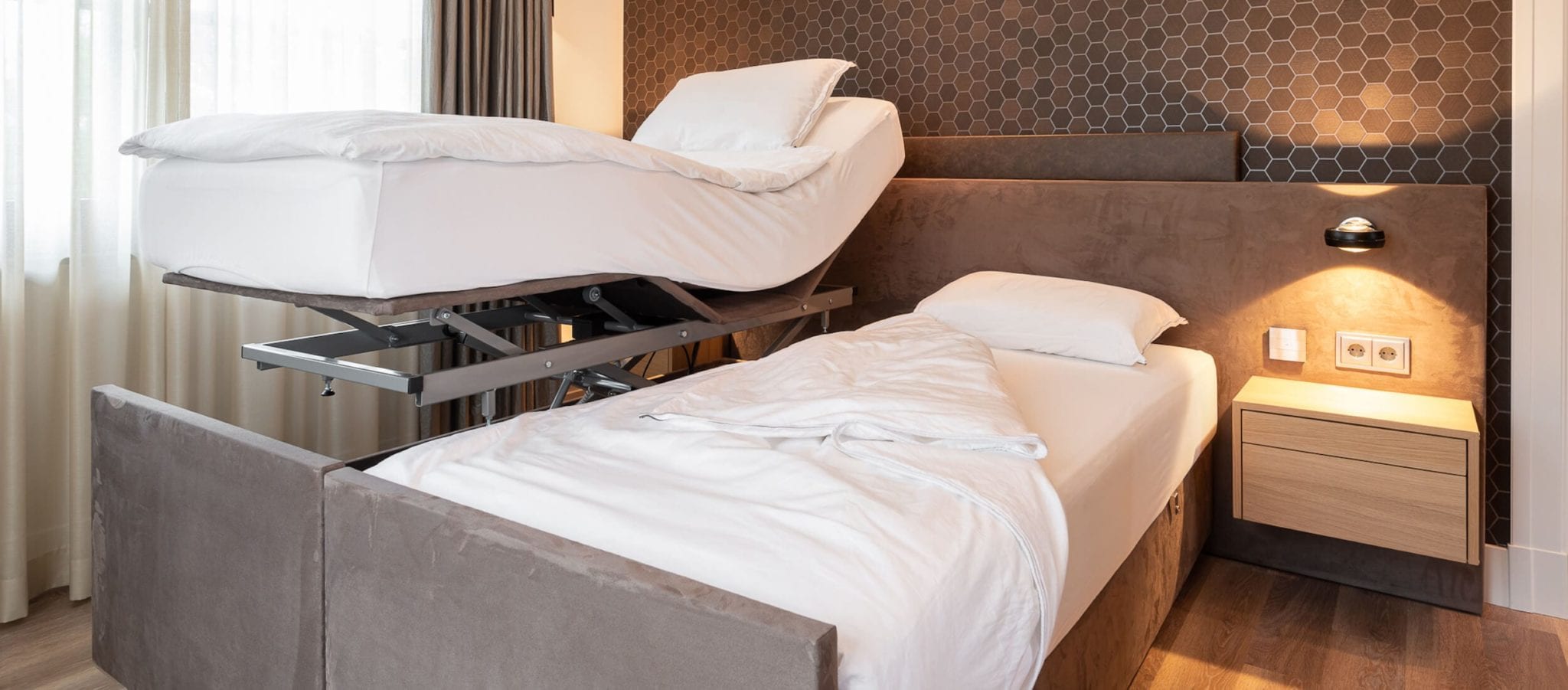 Hoog laag bed voor nu is een senioren bed voor later
