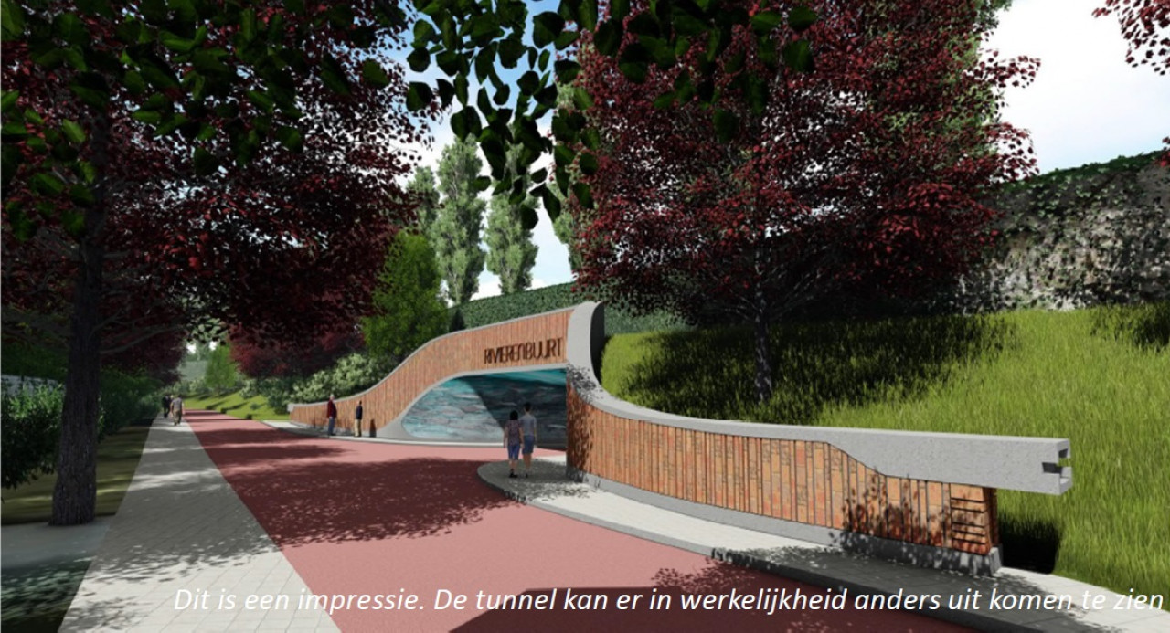 Impressie nieuwe tunnel