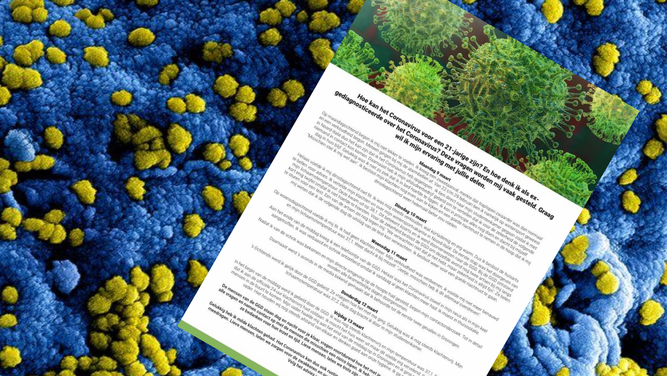 Herstelde Groningse coronapatiënte (21) durft nog niet bij mensen in de buurt te komen