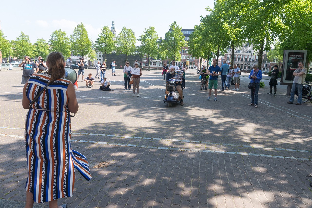 Anti-lockdown demonstratie Groningen slaat niet aan