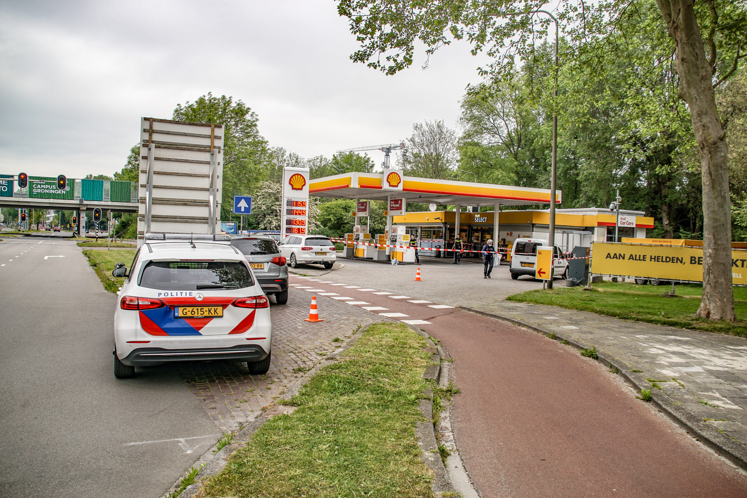 Vier tankstations van Shell onklaar gemaakt