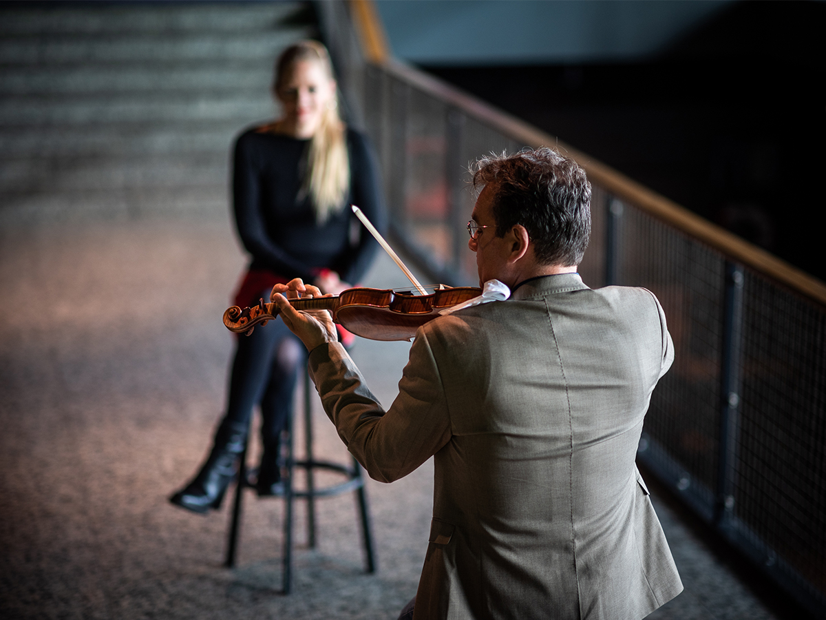 Noord Nederlands Orkest geeft concerten voor één bezoeker