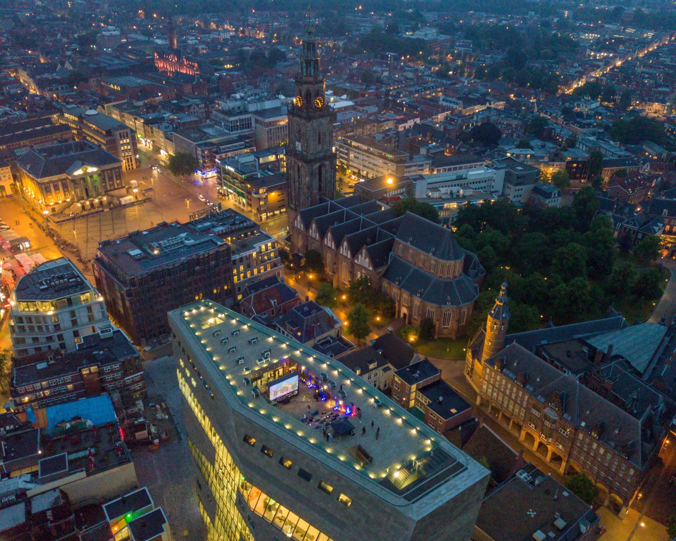 Na succesvolle start op 27 juni opnieuw ‘Rooftop Cinema’ op dak Forum Groningen