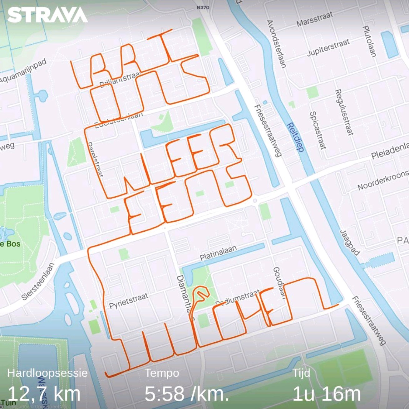 “Laat ons weer eens juichen” met Strava: bijzondere loop van FC Groningen-supporter