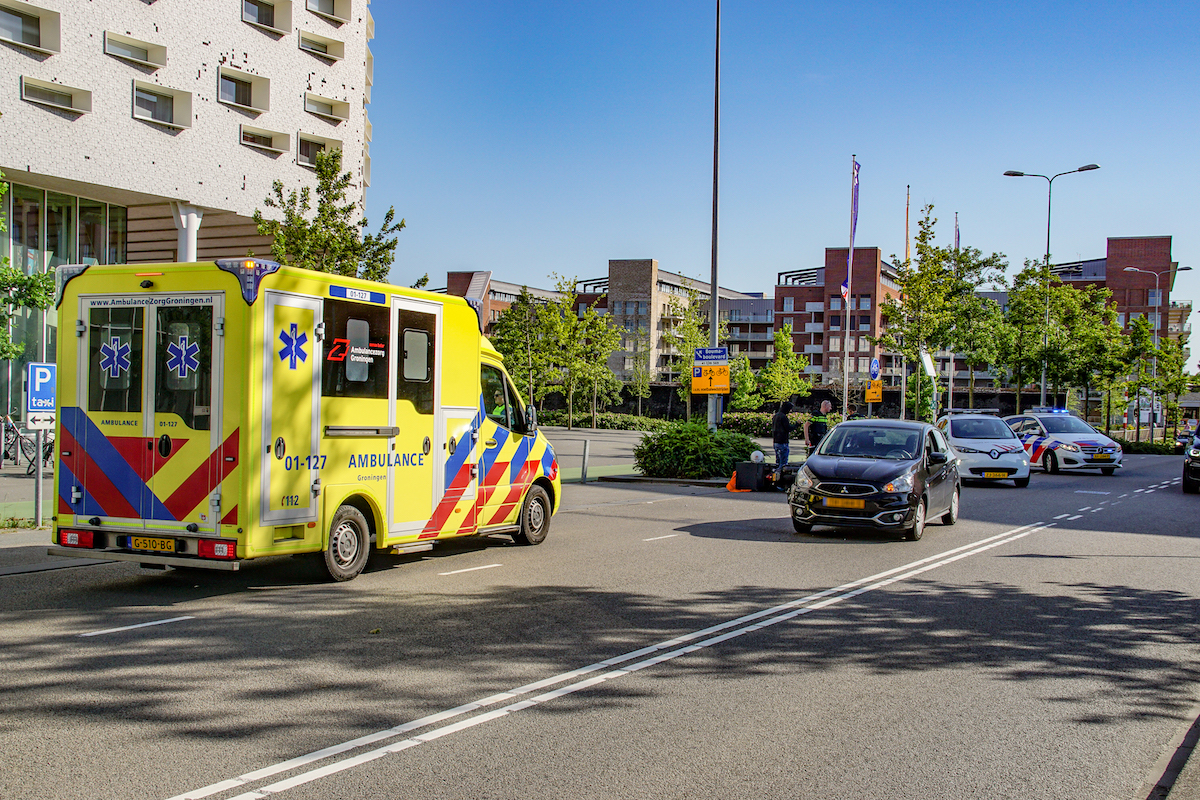 Twee ongelukken met scooters in de stad