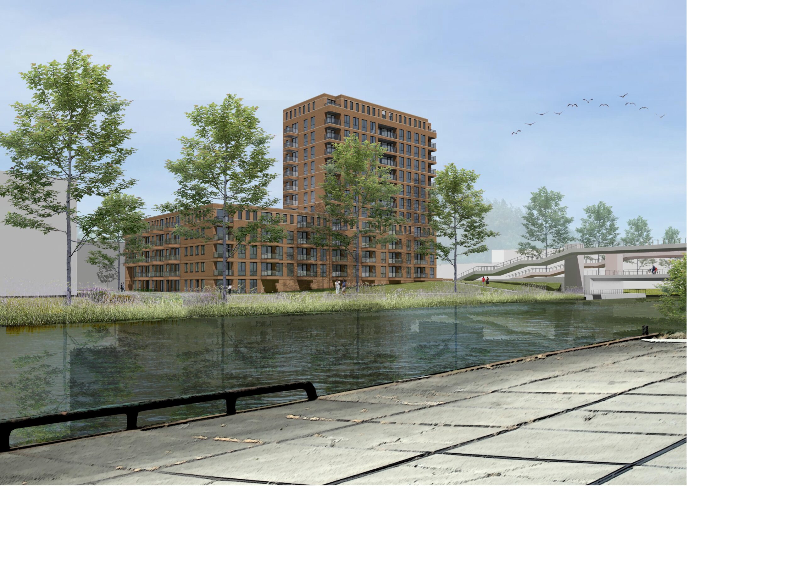 Nieuwe blikvanger in Groningen: appartementencomplex op hoek van de Antillenstraat en de Korreweg