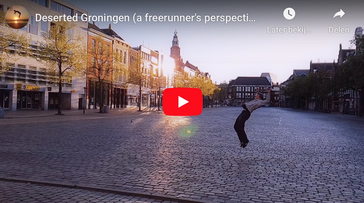 Freerunner gebruikt desolaat Groningen als decor