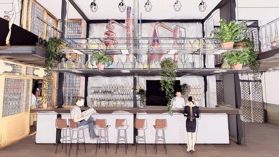 Merckt : een van de aanbieders van lekkernijen in de Foodmarkt (Impressie: Sergio Hollander)