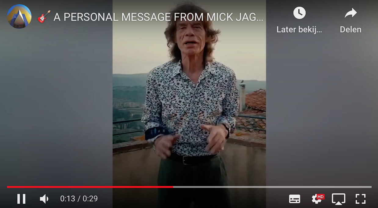 Boodschap van Mick Jagger: kom naar Groningen!