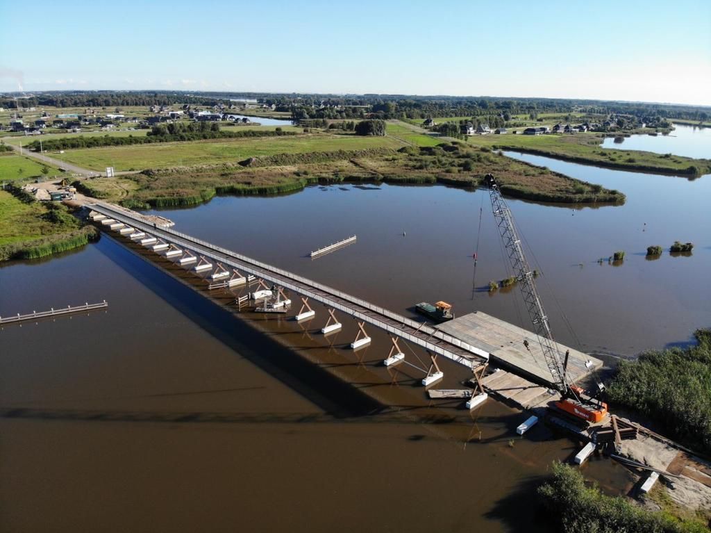 Langste fietsbrug ter wereld bijna klaar: Blauwe Loper in oost-Groningen