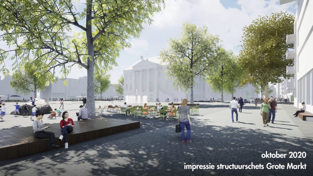 Nieuwe Grote Markt: ‘Meer bomen, romantiek, en net zo aantrekkelijk als Florence’