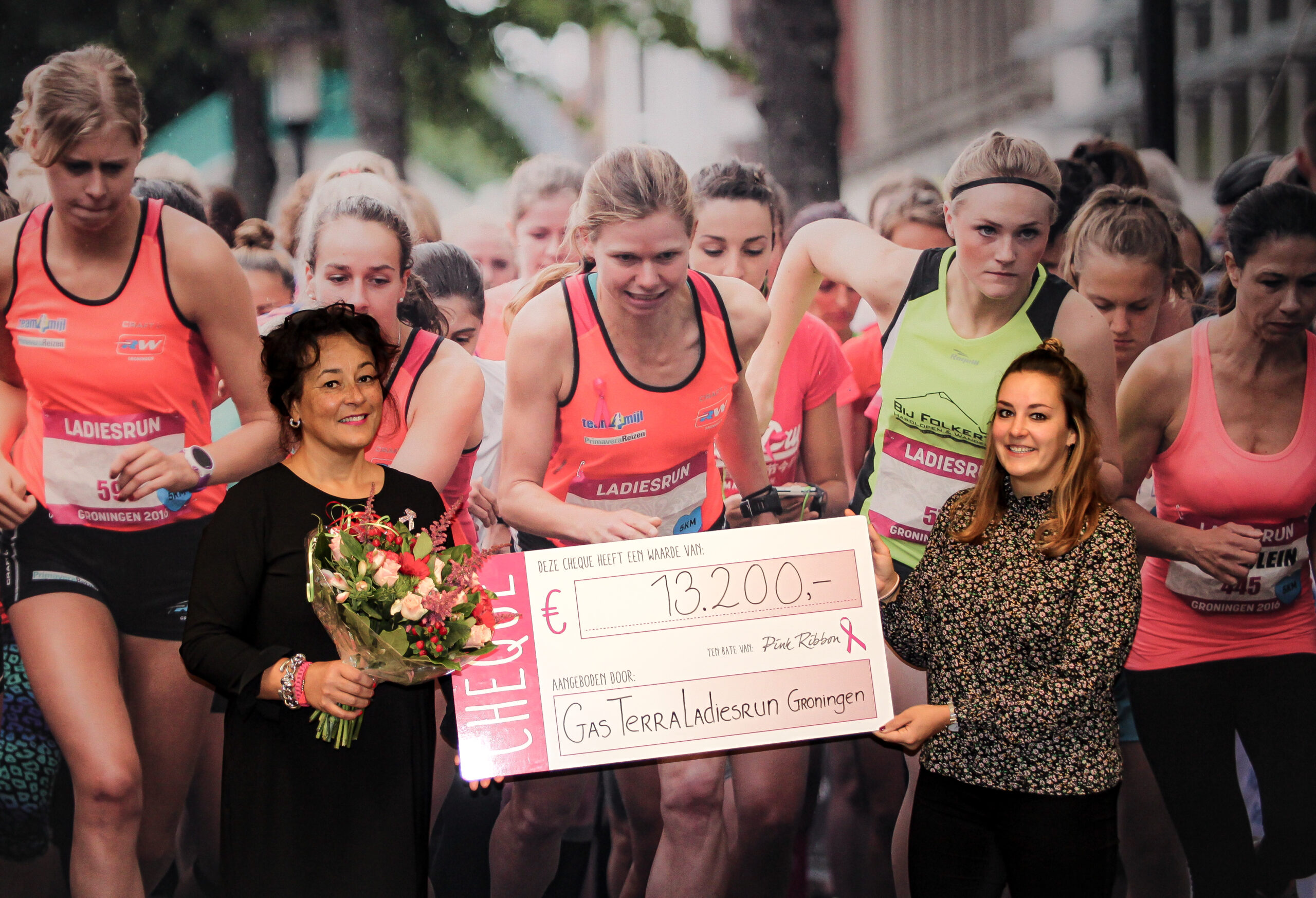Groningse vrouwen halen € 13.200,- op voor Pink Ribbon tijdens virtuele editie GasTerra Ladiesrun Groningen