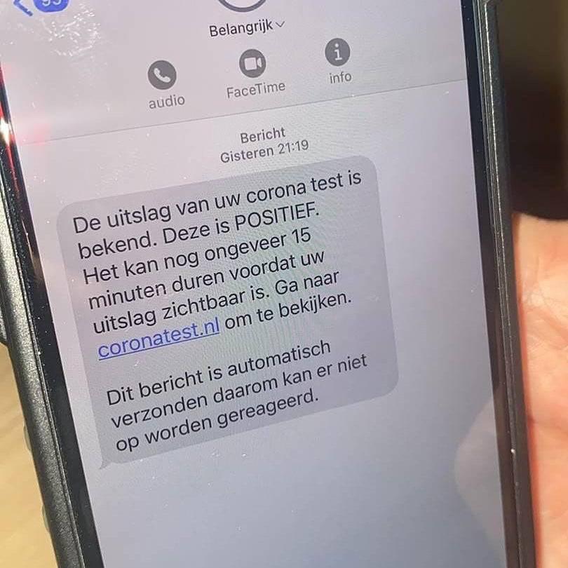 GGD waarschuwt voor nep-sms’jes met uitslag coronatest