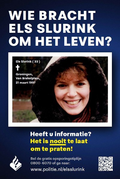 Politie: 86 tips na uitzending Opsporing Verzocht zaak Els Slurink