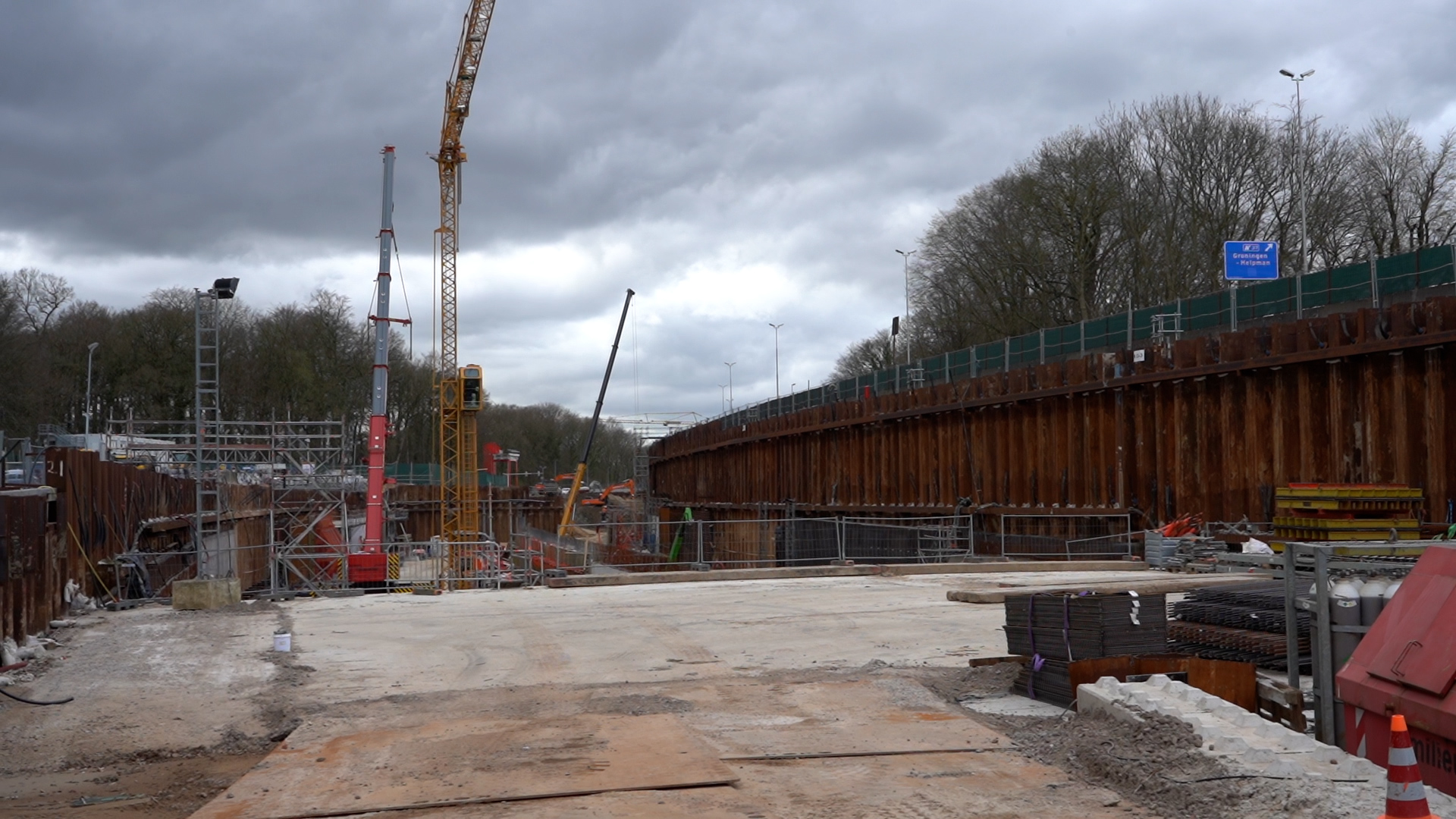 Ondertussen vordert de aanleg van de tunnel in de Zuidelijke Ringweg