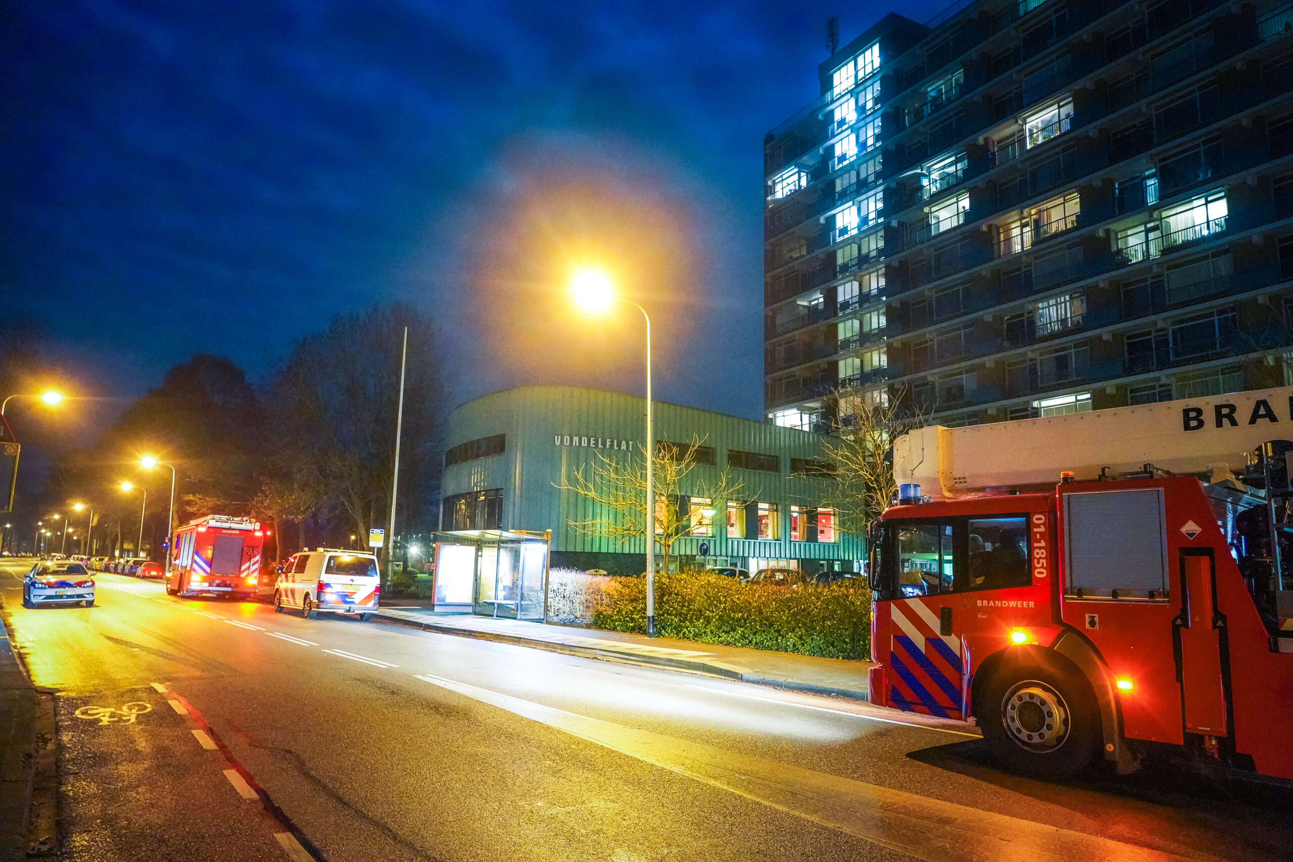 Brandweer rukt uit voor aangebrande tosti’s in Vondelflat