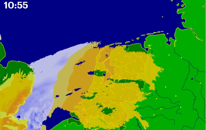Winterweer in Groningen; nog geen dik pak sneeuw