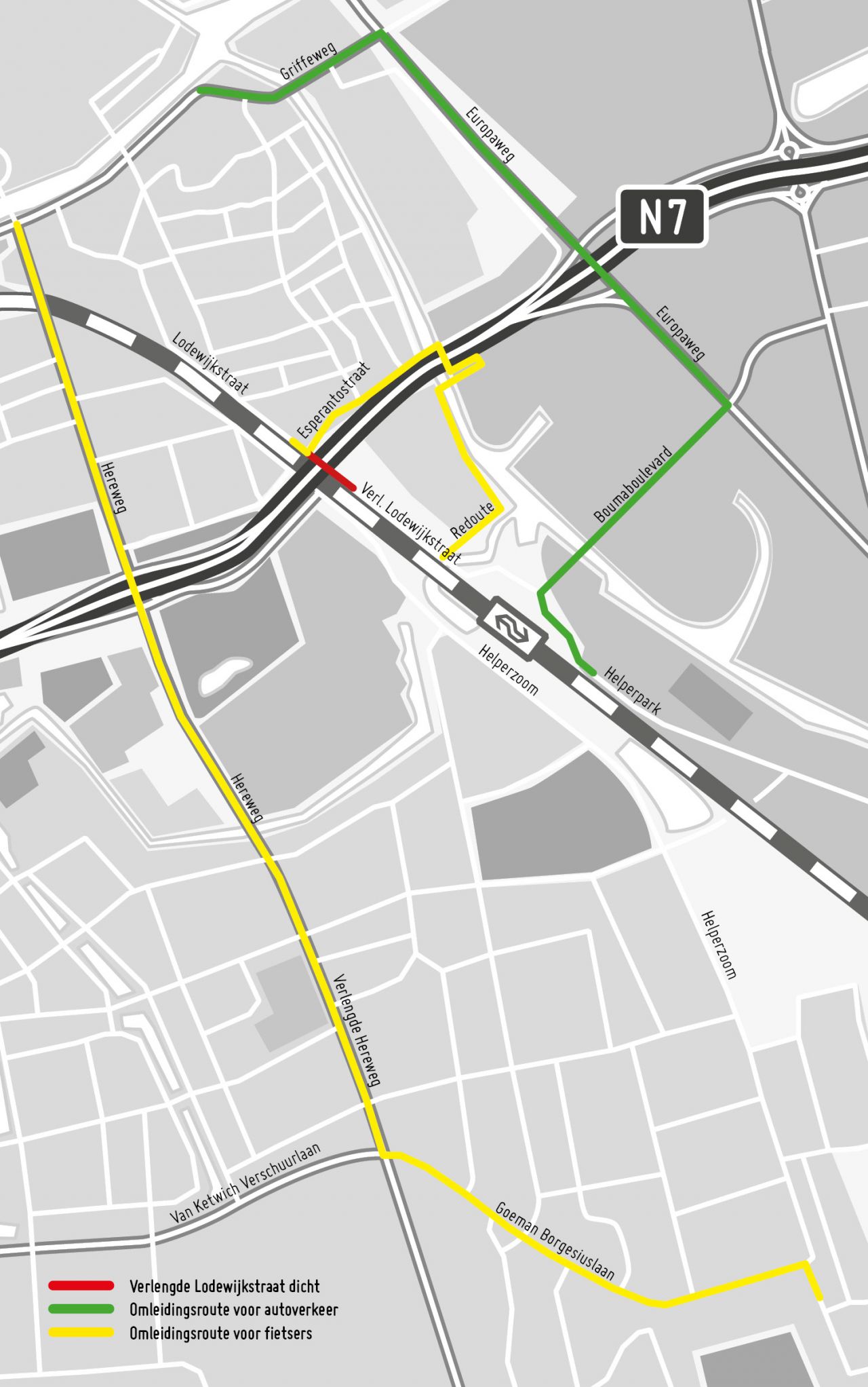 Broodjes voor fietsers: aandacht voor Verlengde Lodewijkstraat die vrijdagavond wordt gestremd