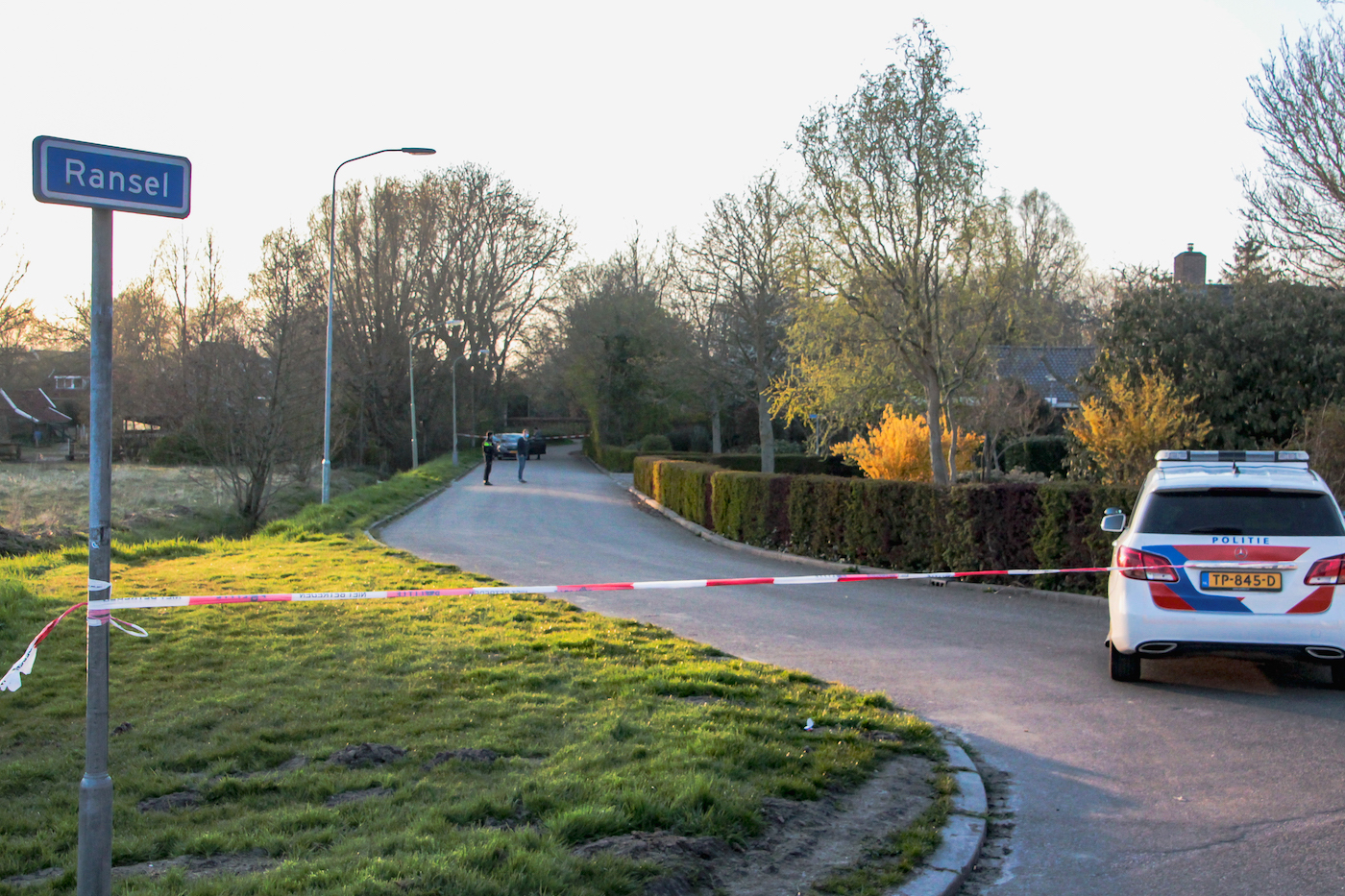 Het plaats delict in Delfzijl