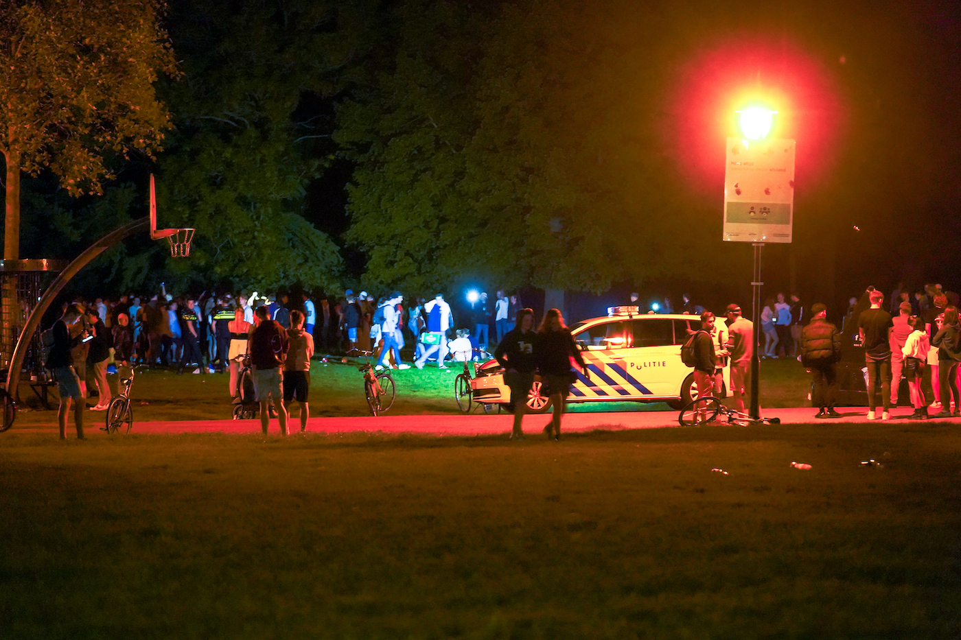 Politie moet Noorderplantsoen midden in de nacht leegvegen