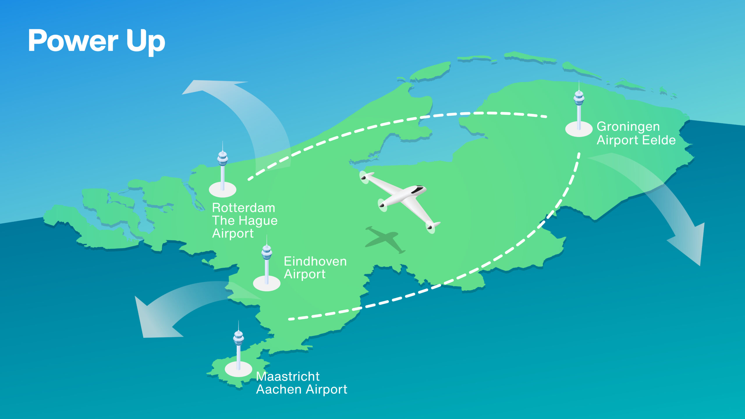 Groningen Airport Eelde gaat samenwerken met Maastricht bij ontwikkelen elektrisch vliegen