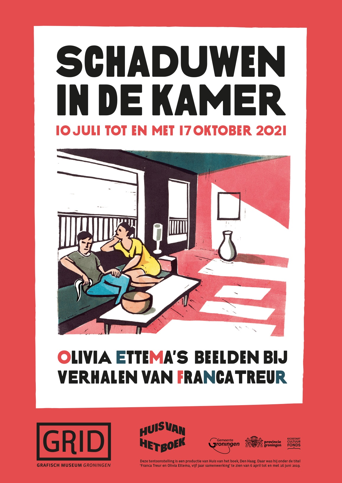 Nieuwe expositie in GRID Grafisch Museum Groningen: werk van Franca Treur en Olivia Ettema