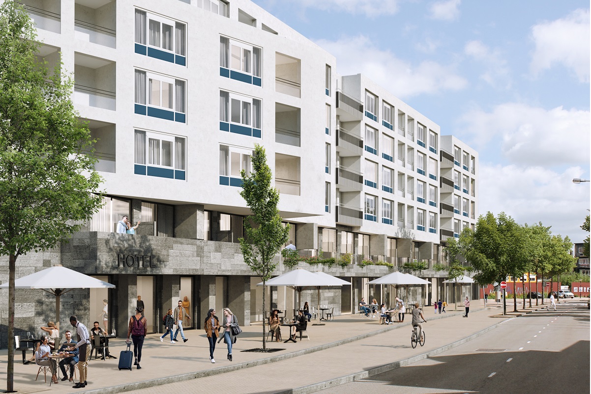 Plannen voor groot hotel in Oosterboogcomplex aan Gedempte Kattendiep