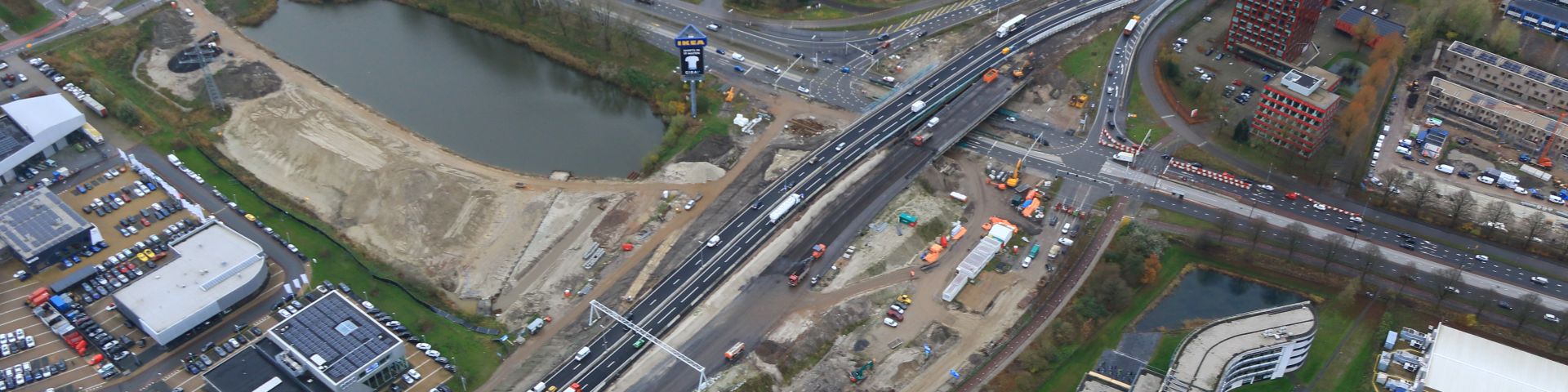 Europaweg onder Ring Zuid weekend afgesloten