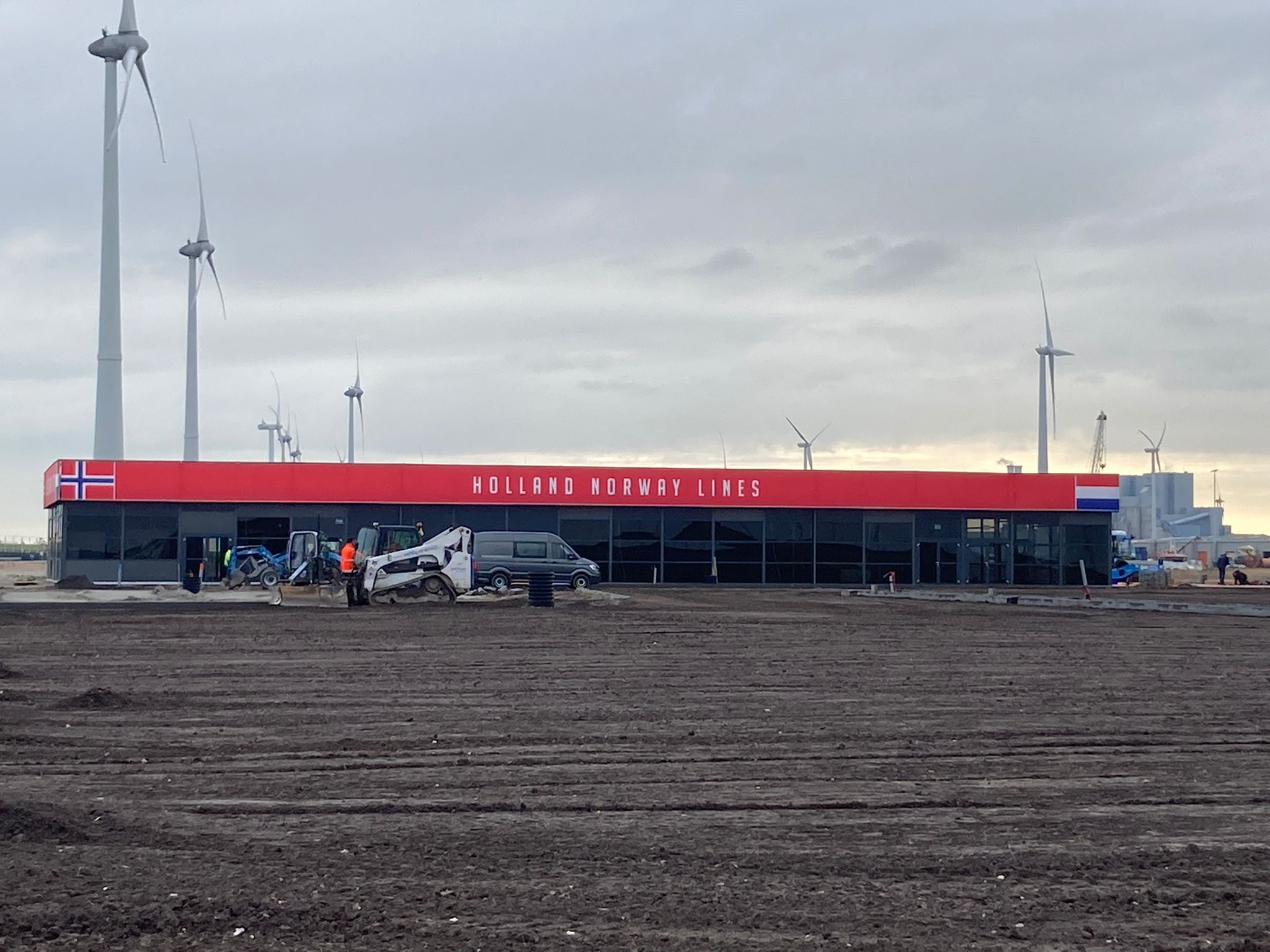 Het nieuwe kantoor van de Norway-line is bijna klaar.